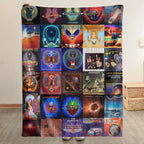 Journey Albums Collage Sherpa Blanket - A Soft Tribute to Timeless Rock Legends