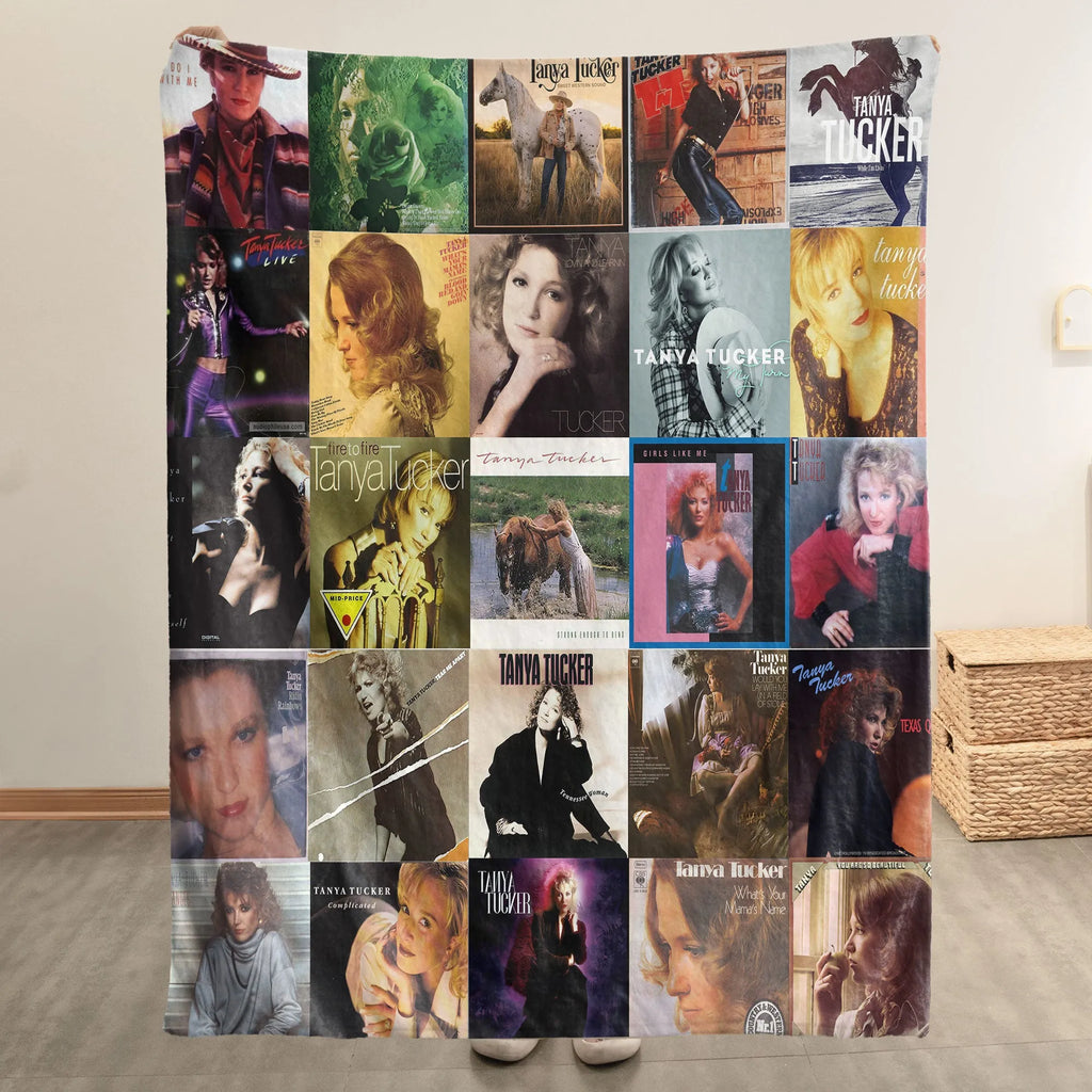 Tanya Tucker Sherpa Blanket - A Classic Country Tribute for True Fans