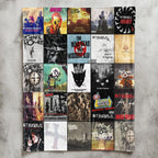My Chemical Romance Albums Collage Sherpa Blanket - Emotional Warmth Christmas Find for Fans