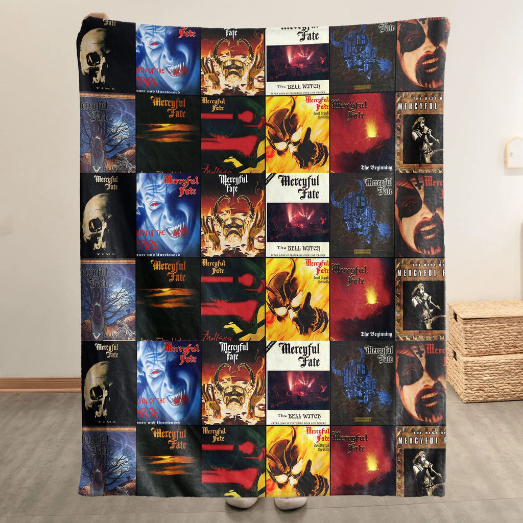 Mercyful Fate Sherpa Blanket - A Dark Heavy Metal Tribute for True Fans