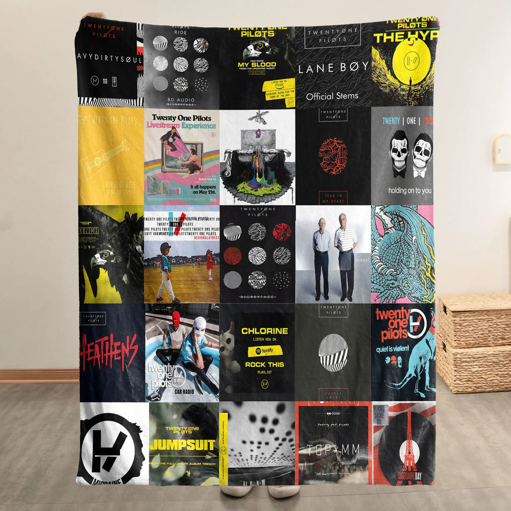 Twenty One Pilots Sherpa Blanket - Alt-Pop Warmth Wrapped in Iconic Era Artwork