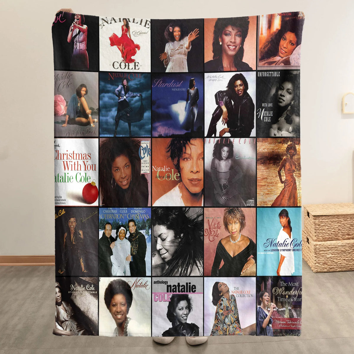 Natalie Cole Sherpa Blanket - A Soulful, Timeless Tribute for True Fans