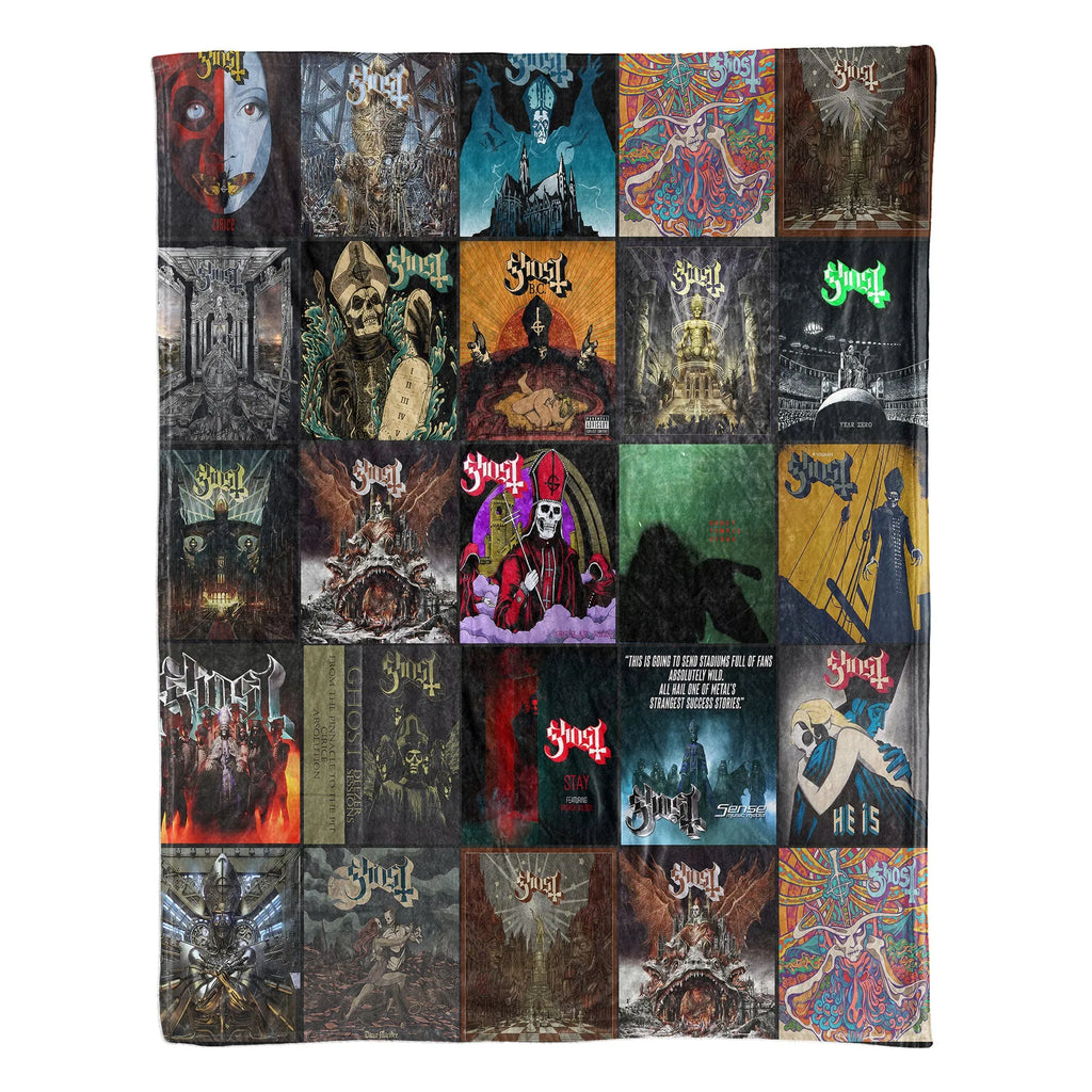 Ghost Sherpa Blanket - Dark Art & Metal Warmth Wrapped in Iconic Album Imagery