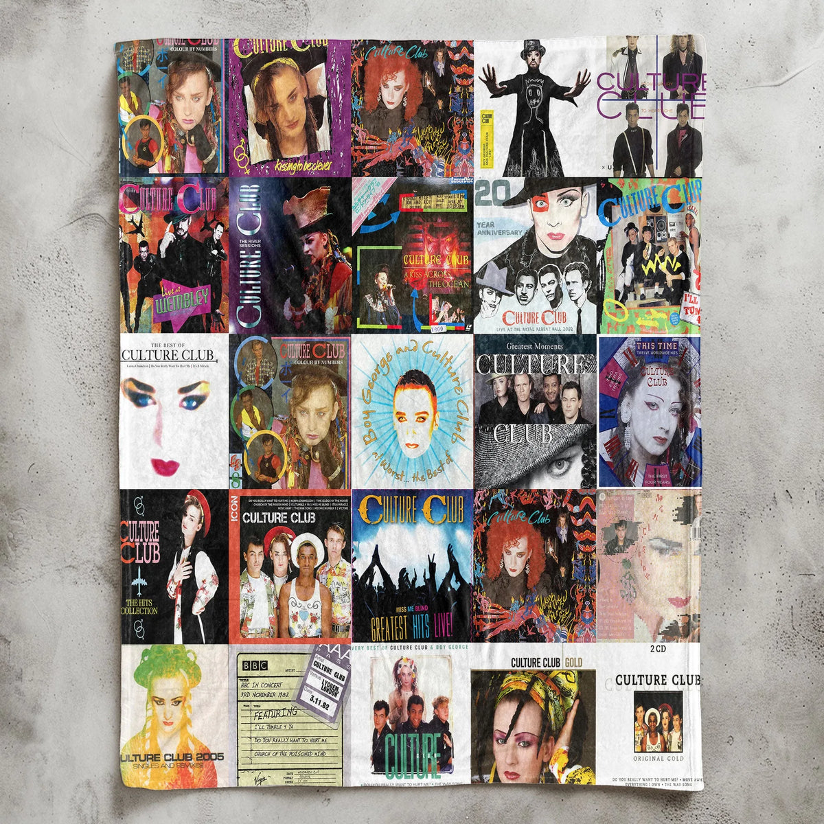 Culture Club Sherpa Blanket - A Vibrant Tribute to '80s Pop Icons