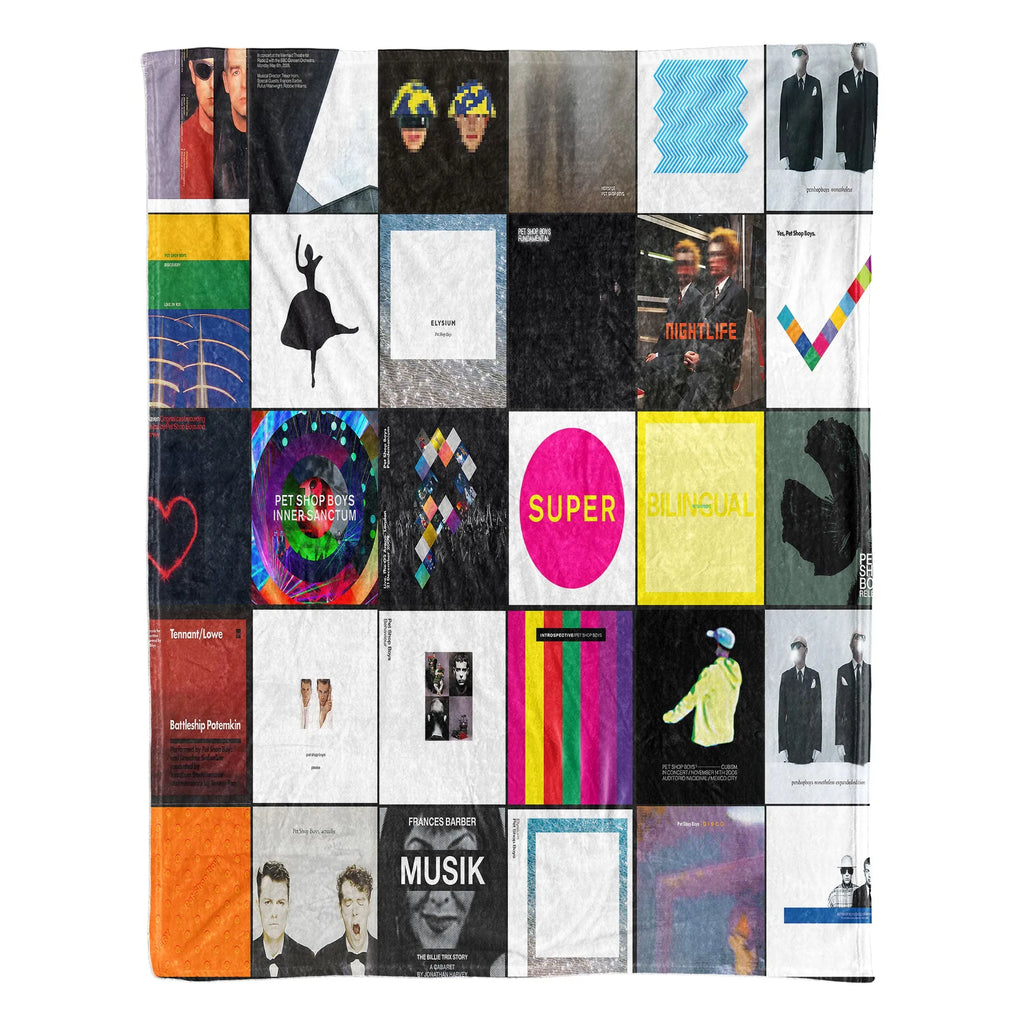 Pet Shop Boys Sherpa Blanket - A Synth-Pop Icon Tribute for True Fans