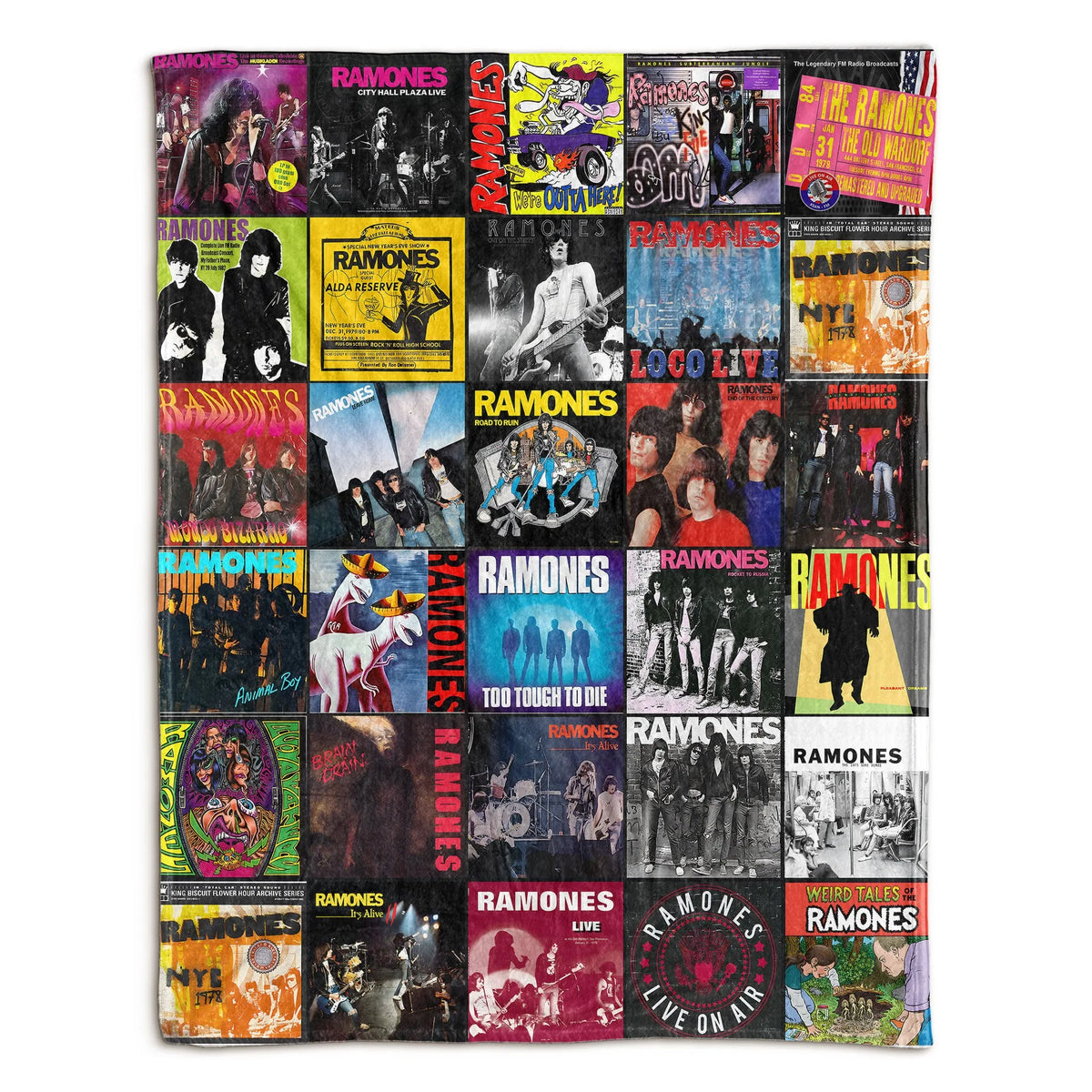 Ramones Sherpa Blanket - A Punk Rock Time Machine for True Fans