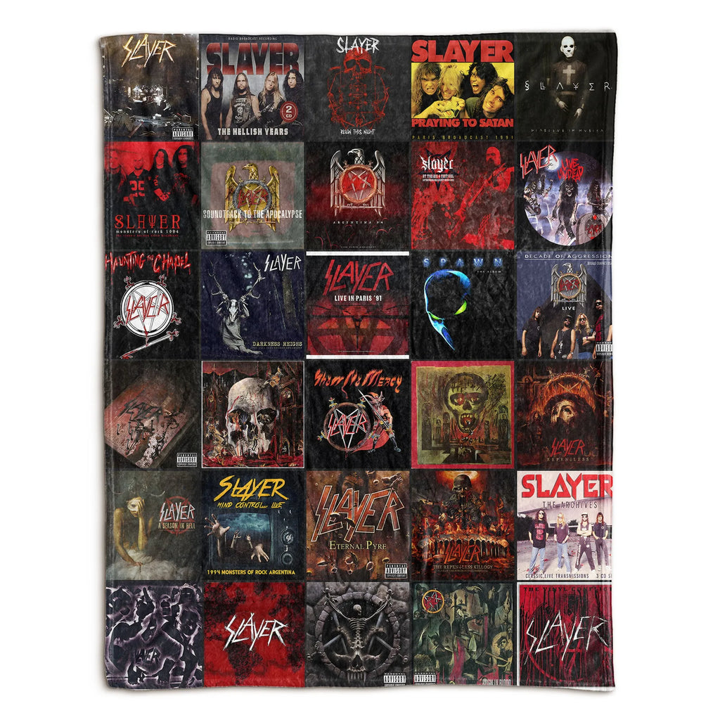 Slayer Sherpa Blanket - A Fierce Tribute to Metal Legends