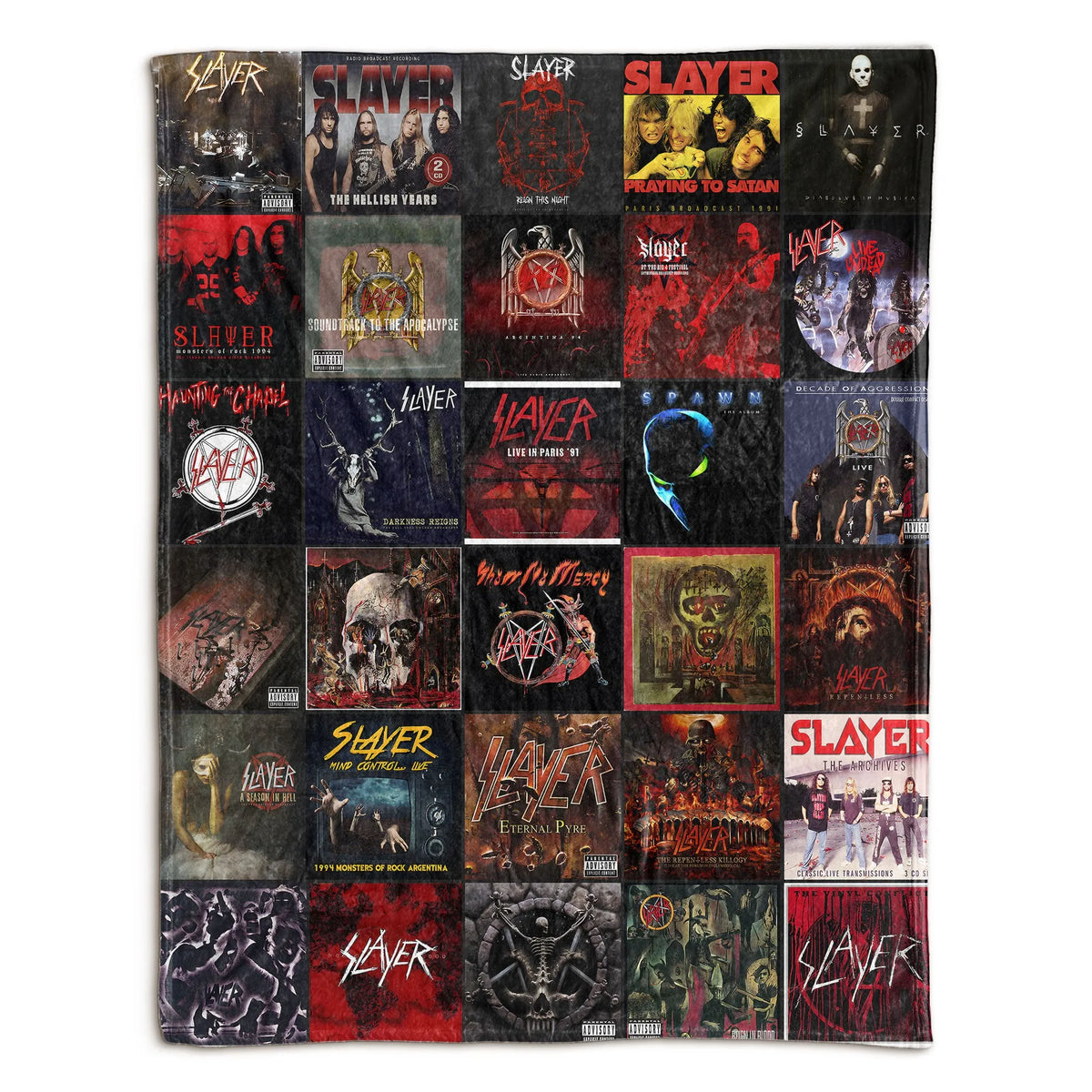 Slayer Sherpa Blanket - A Fierce Tribute to Metal Legends