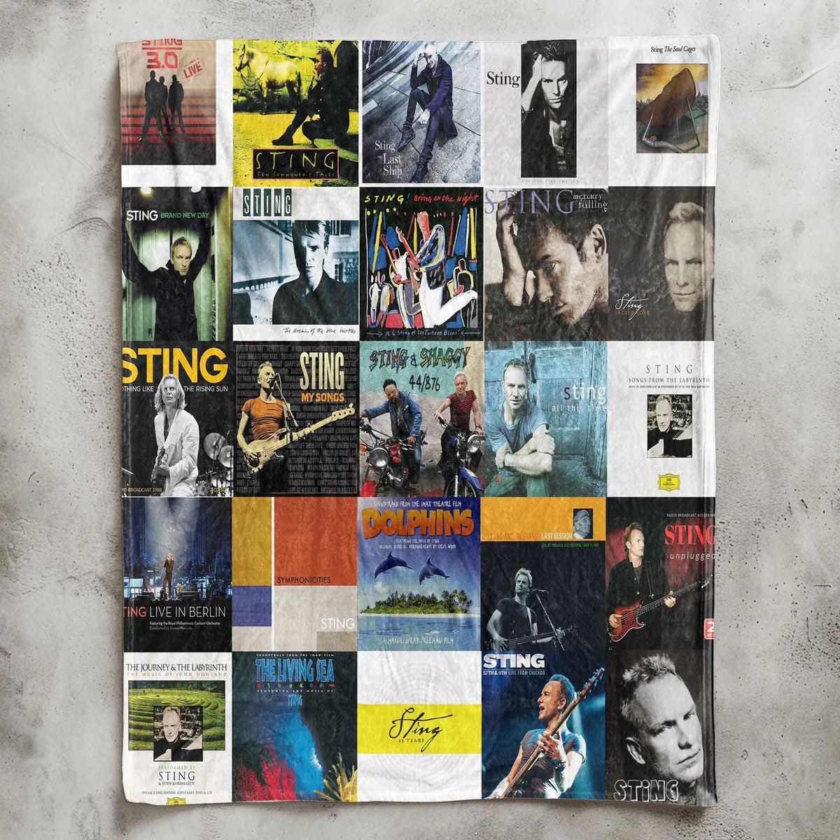 Sting Sherpa Blanket - Timeless Elegance Wrapped in Iconic Album Art