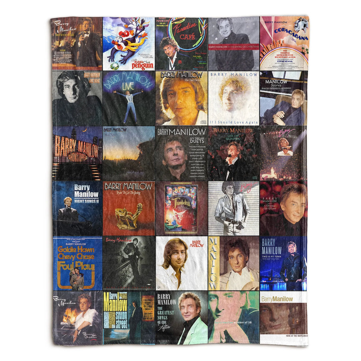 Barry Manilow Sherpa Blanket - A Cozy Tribute to Timeless Classics