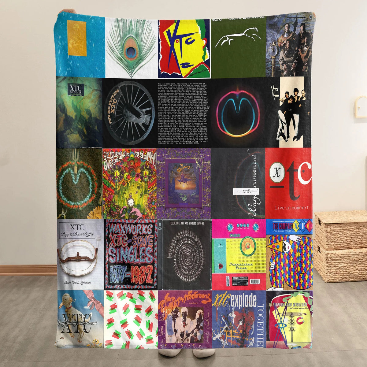 XTC Sherpa Blanket - Art-Pop Warmth Wrapped in Iconic Album Imagery