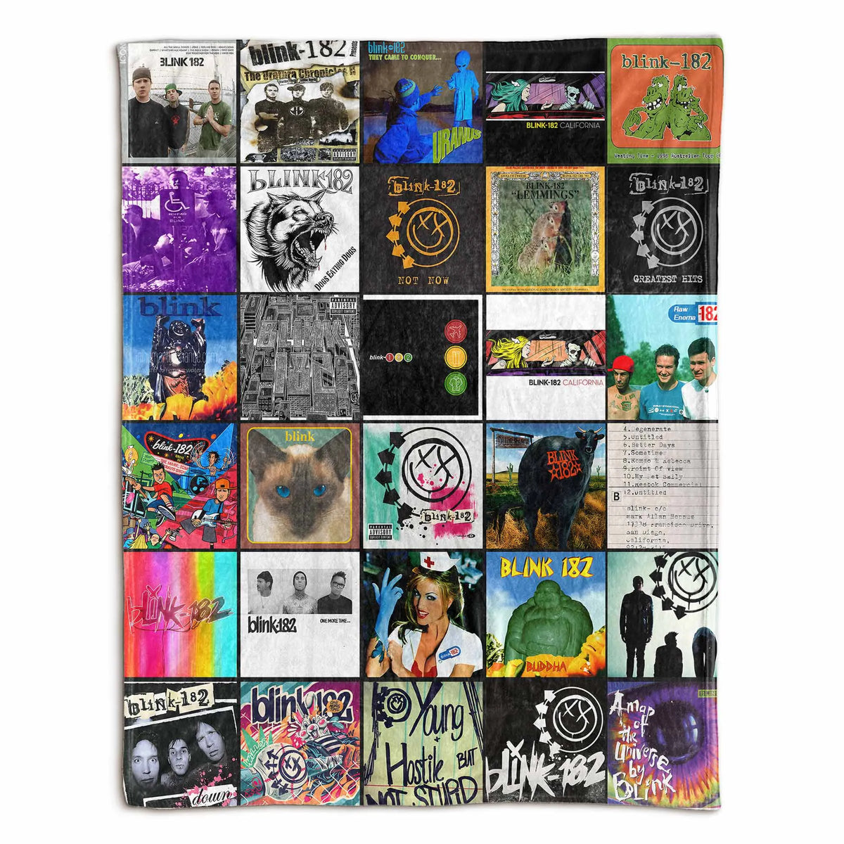 Blink-182 Sherpa Blanket - Pop-Punk Comfort for True Fans