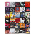 The Cure Albums Collage Sherpa Blanket - A Unique Gift for Alternative Rock Fans