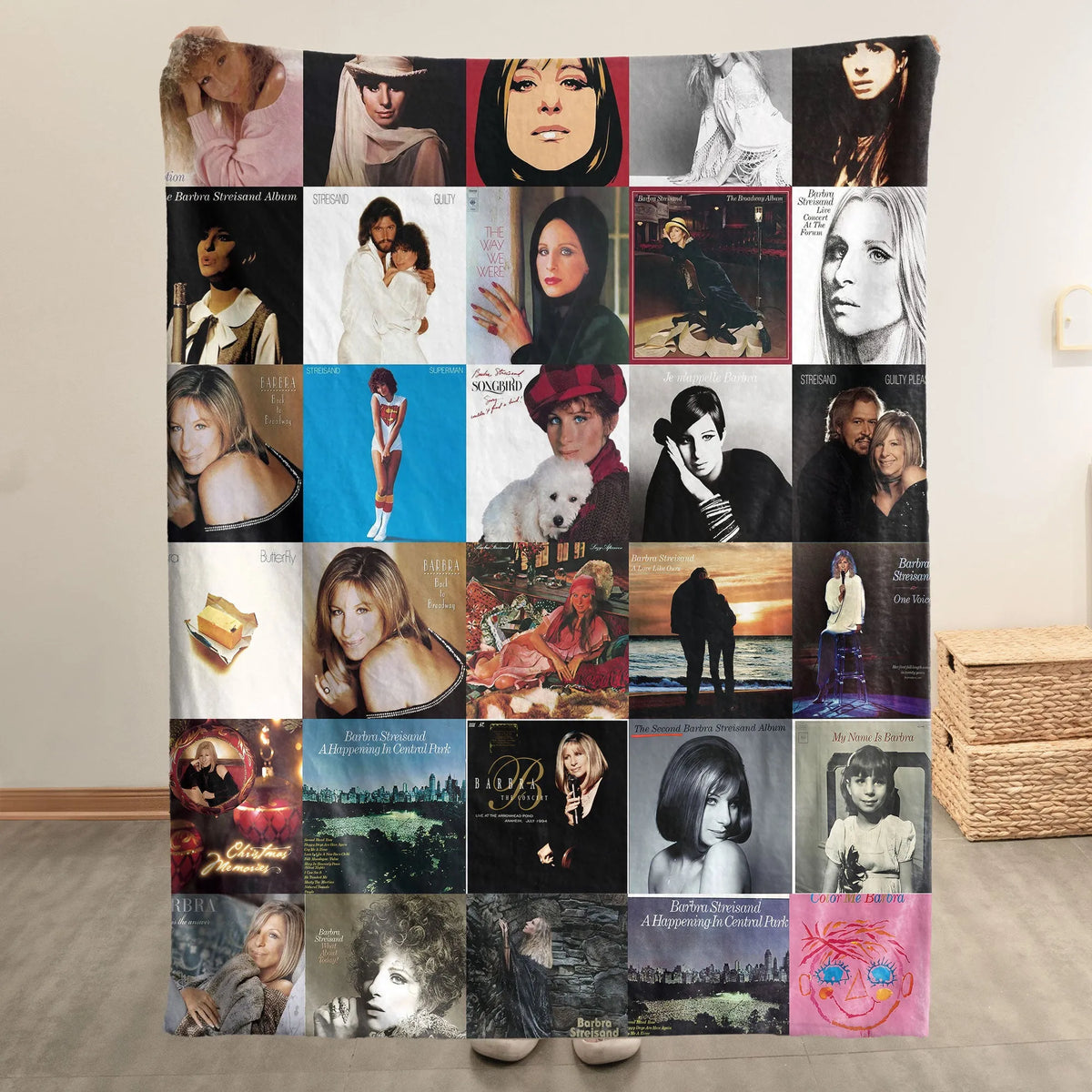 Barbra Streisand Sherpa Blanket - A Warm Tribute to a Timeless Icon