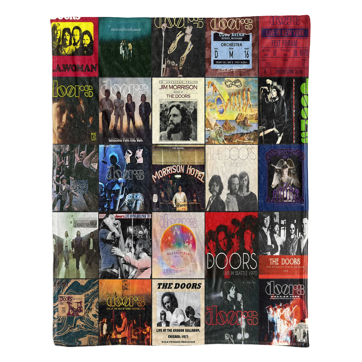 The Doors Sherpa Blanket - A Psychedelic Rock Tribute for True Fans