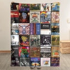 Allman Brothers Band Albums Collage Sherpa Blanket - A Warm Southern Rock Tribute