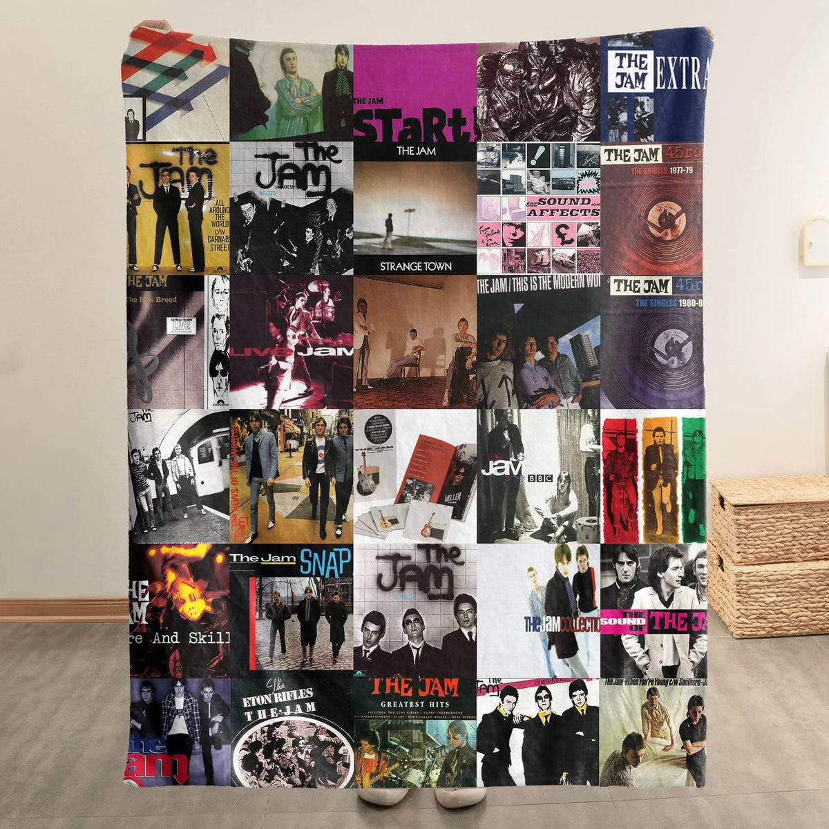 The Jam Albums Collage Sherpa Blanket - A Unique Christmas Find for True Fans