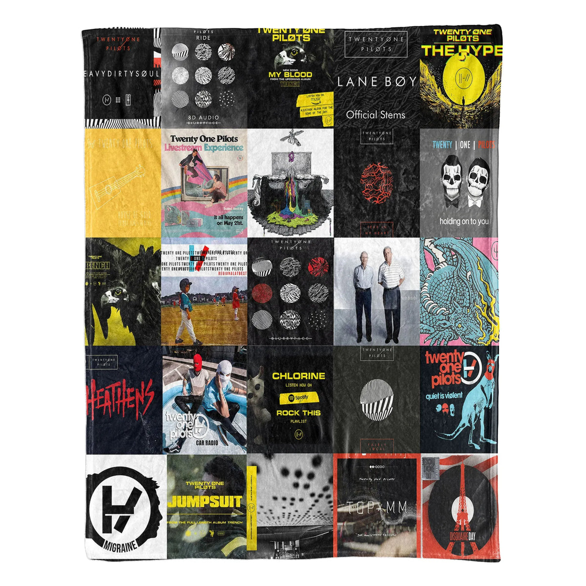 Twenty One Pilots Sherpa Blanket - Alt-Pop Warmth Wrapped in Iconic Era Artwork