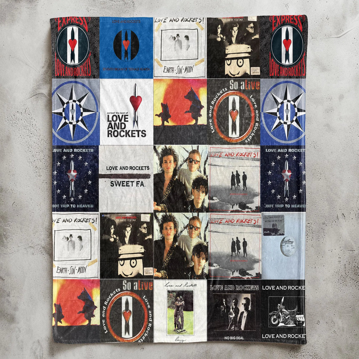 Love and Rockets Sherpa Blanket - A Darkwave & Alt-Rock Tribute for True Fans