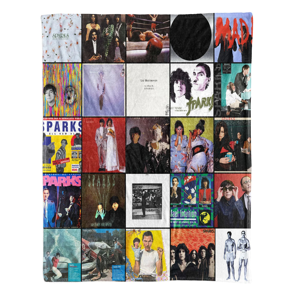 Sparks Sherpa Blanket - A Cozy Tribute to Iconic Art & Eccentric Style