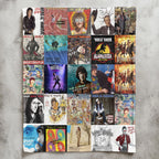 Weird Al Yankovic Albums Collage Sherpa Blanket - A Whimsical, Comedy-Rock Tribute for True Fans