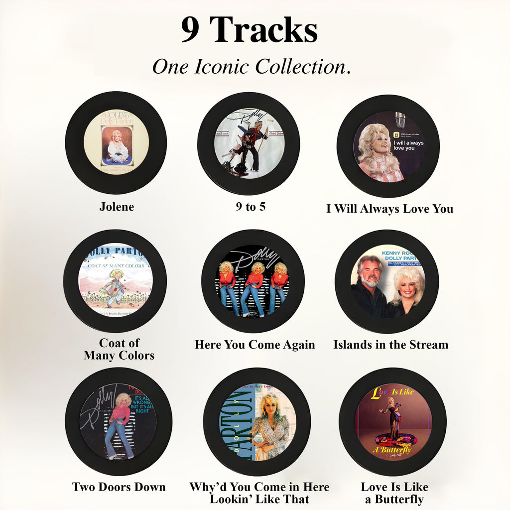Dolly Parton Vinyl Record Refrigerator Music Magnet - Christmas NFC Music Player Box Set for Fan