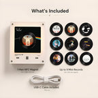 Pink Floyd Vinyl Record Refrigerator Music Magnet - Christmas NFC Music Player Box Set for Fan