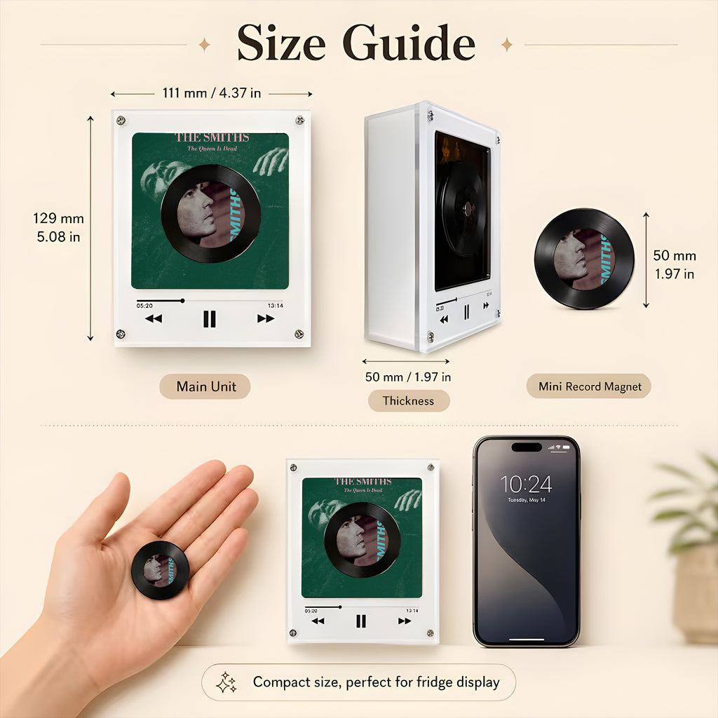 The Smiths Vinyl Record Refrigerator Music Magnet - Christmas NFC Music Player Box Set for Fan