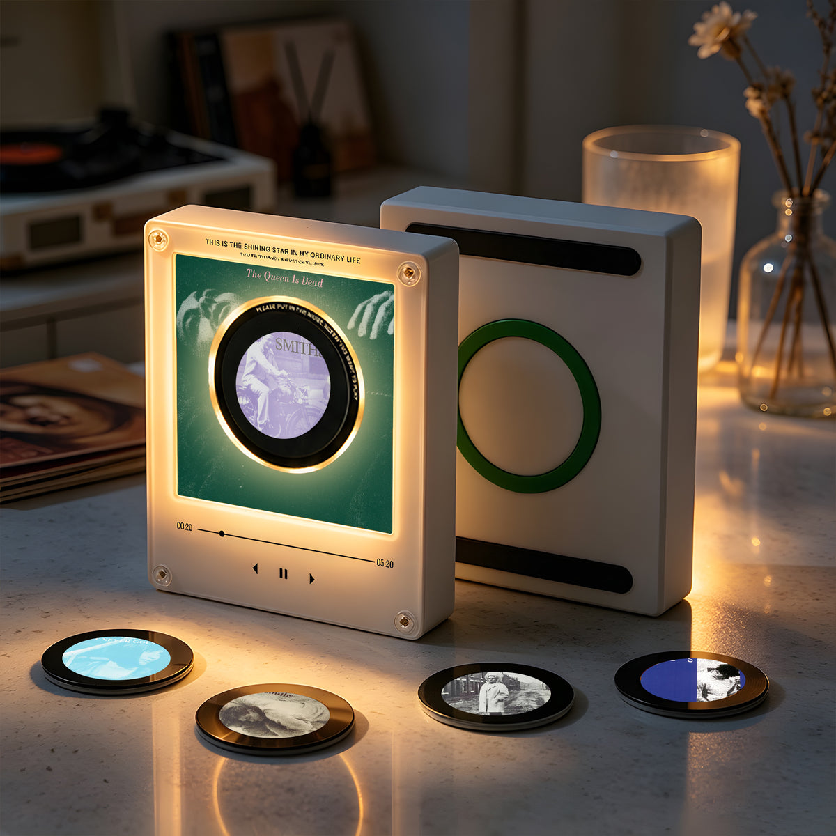 The Smiths Vinyl Record Refrigerator Music Magnet - Christmas NFC Music Player Box Set for Fan