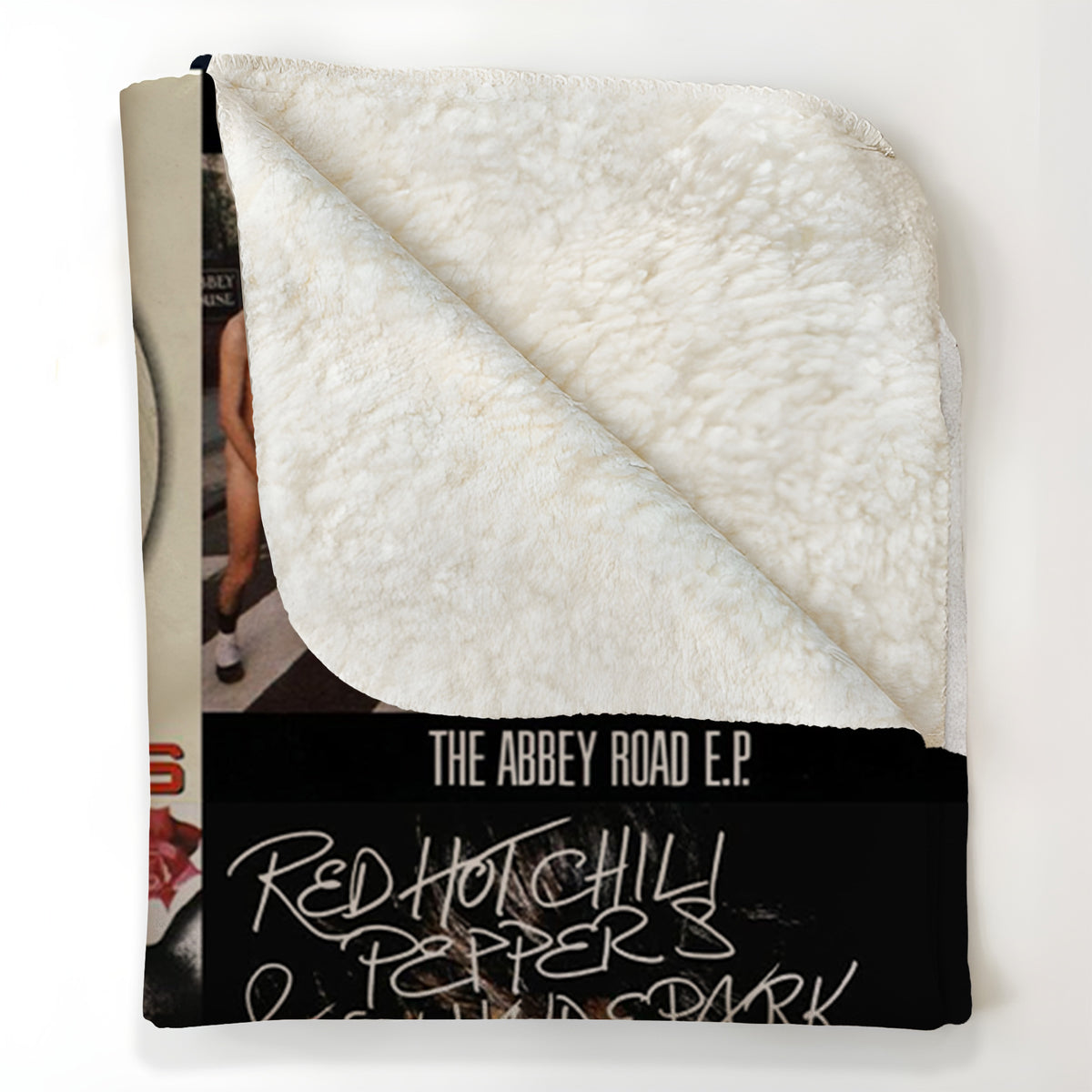 RHCP Albums Collage Sherpa Blanket - A Unique Christmas Find for All Fans
