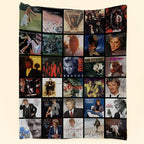 Rod Stewart Albums Collage Sherpa Blanket - A Unique Christmas Find for All Fans