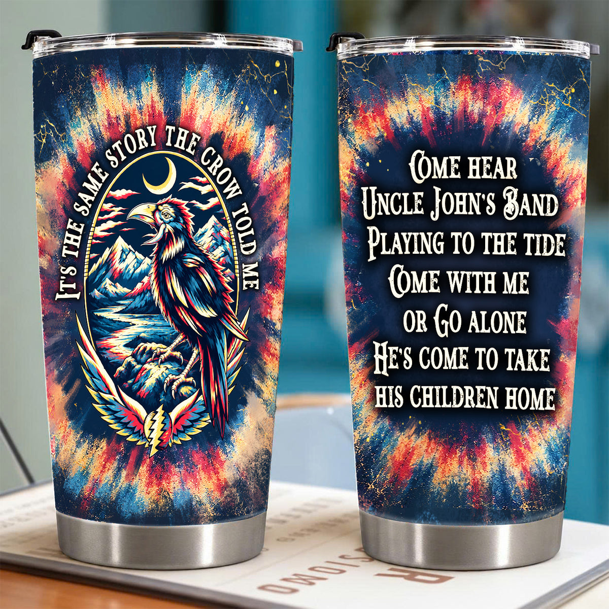 Uncle John's Band Lyrics 20Oz Tumbler - Deadhead Unique Gift - Christmas Gifts for Fans, Parents