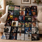 Rod Stewart Albums Collage Sherpa Blanket - A Unique Christmas Find for All Fans