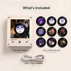 Prince Vinyl Record Refrigerator Music Magnet - Christmas NFC Music Player Box Set for Fan