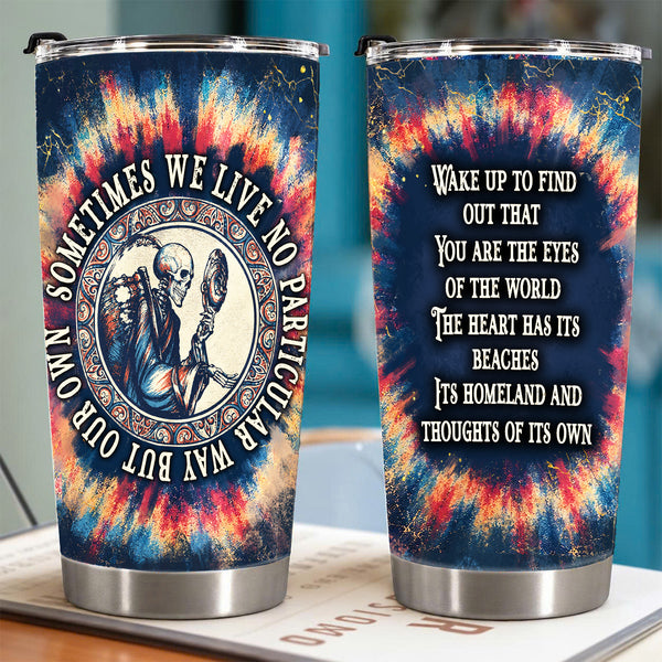Eyes of the World Lyrics 20Oz Tumbler - Deadhead Unique Gift - Christmas Gifts for Fans, Parents