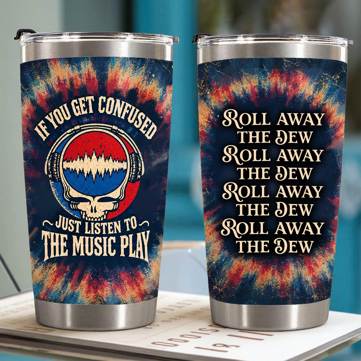 Franklin's Tower Lyrics 20Oz Tumbler - Deadhead Unique Gift - Christmas Gifts for Fans, Parents
