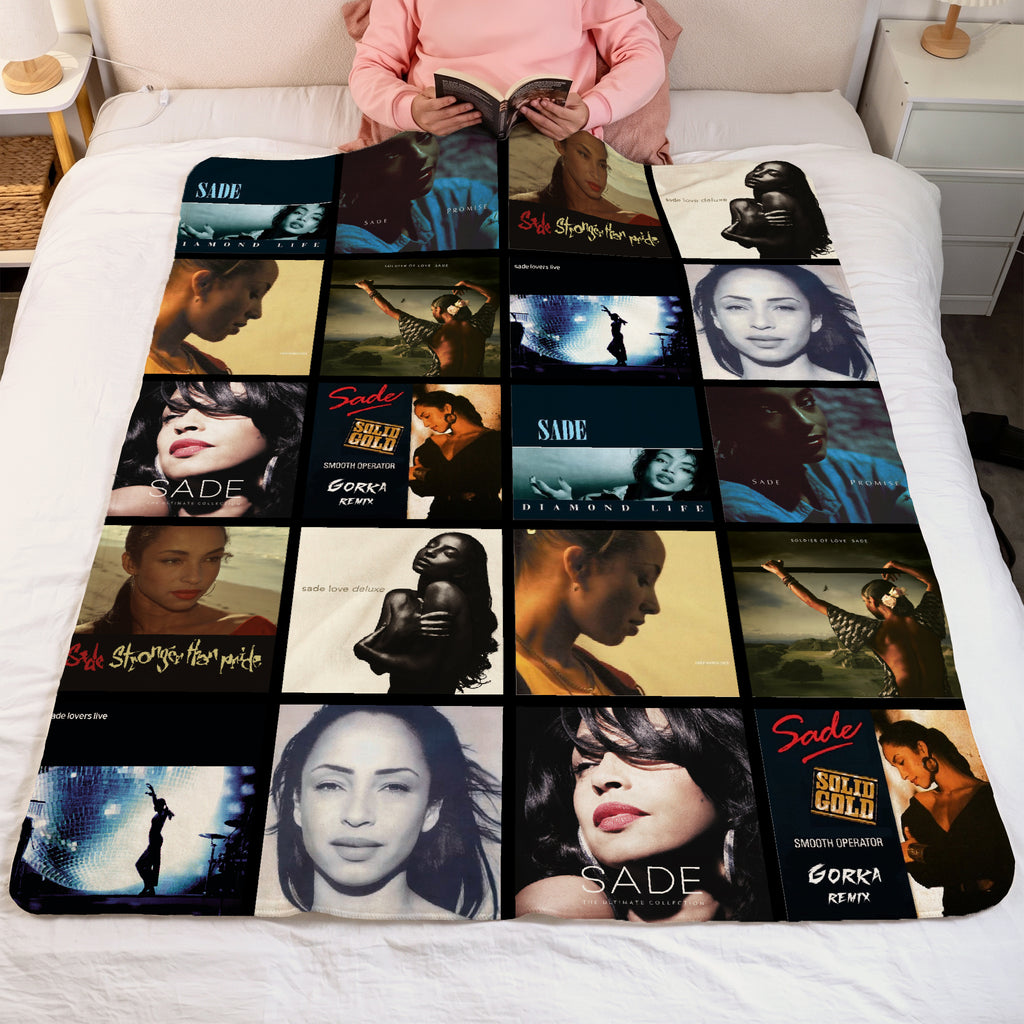 Sade Albums Collage Sherpa Blanket - A Unique Christmas Find for All Fans