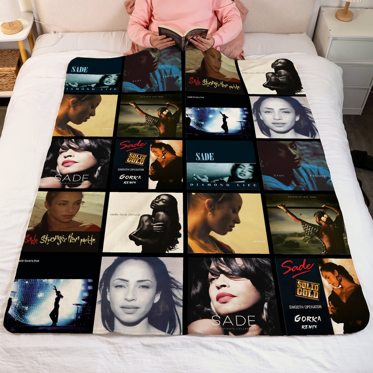 Sade Albums Collage Sherpa Blanket - A Unique Christmas Find for All Fans