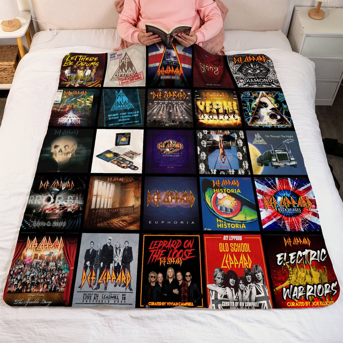 Def Leppard Sherpa Blanket - A High-Energy Rock Tribute for True Fans