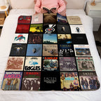 The Eagles Albums Collage Sherpa Blanket - A Unique Christmas Find for All Fans