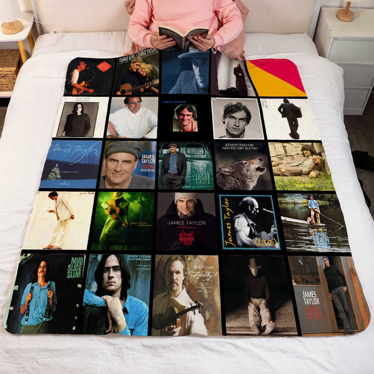 James Taylor Sherpa Blanket - A Warm Folk-Rock Tribute for True Fans