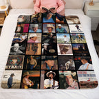 George Strait Albums Collage Sherpa Blanket - A Unique Christmas Find for All Fans