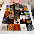 Stone Temple Pilots Albums Collage Sherpa Blanket - A Grunge-Era Tribute for True Fans