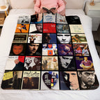 Phil Collins Albums Collage Sherpa Blanket - A Unique Christmas Find for All Fans