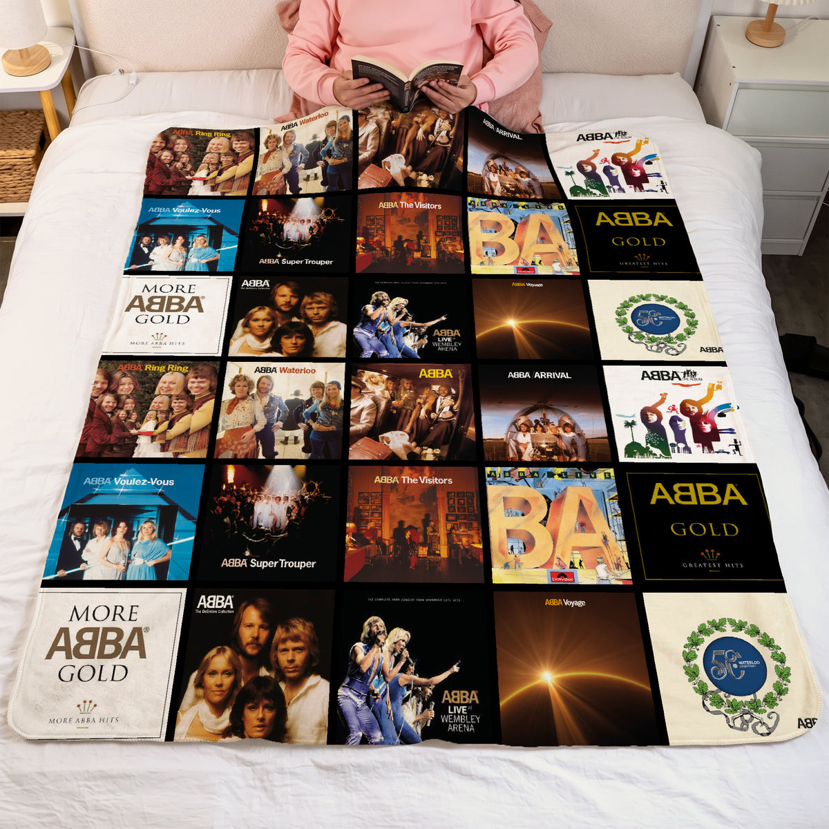 ABBA Sherpa Blanket - Cozy Nostalgia Wrapped in Iconic Album Art