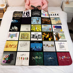Genesis Albums Collage Sherpa Blanket - A Unique Christmas Find for All Fans