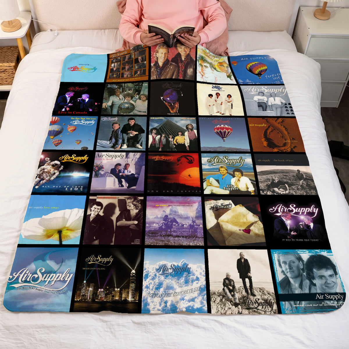 Air Supply Albums Collage Sherpa Blanket - A Unique Christmas Find for All Fans