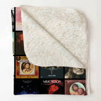 Willie Nelson Albums Collage Sherpa Blanket - A Unique Christmas Find for All Fans