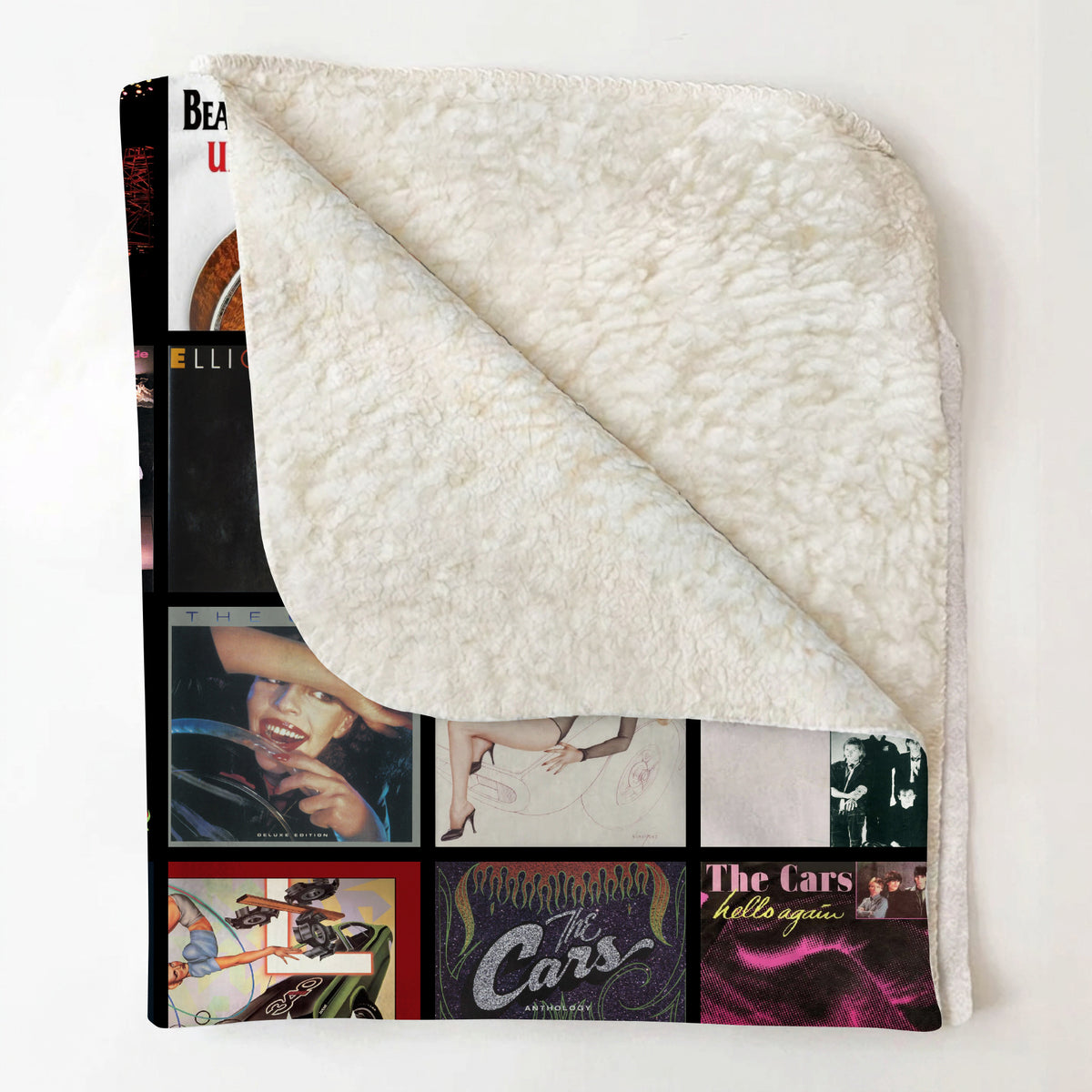 The Cars Albums Collage Sherpa Blanket - A Unique Christmas Find for All Fans