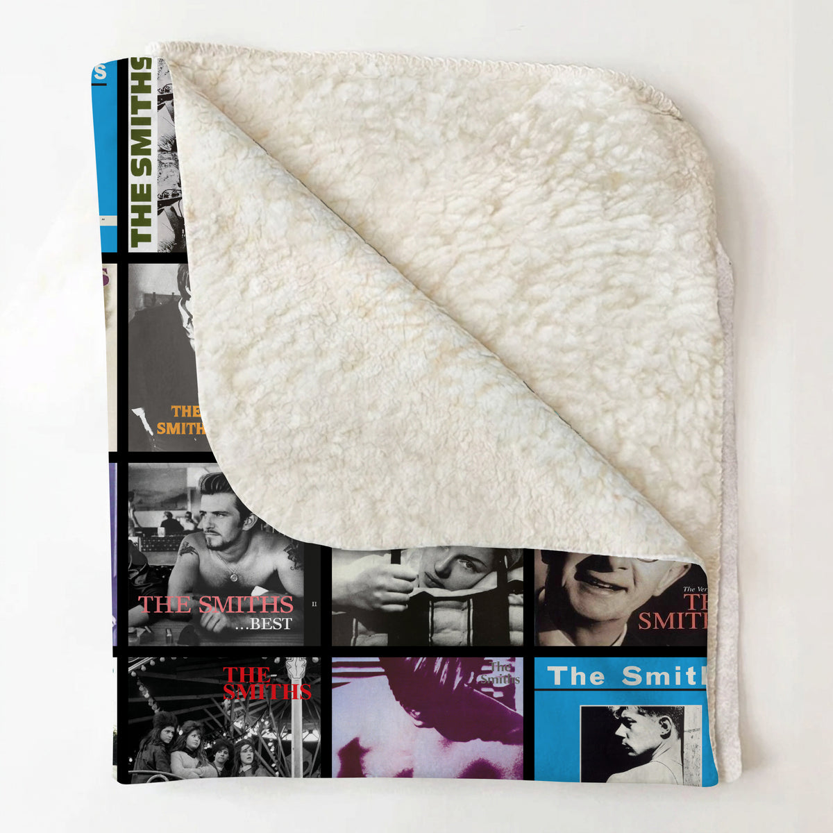 The Smiths Classics Albums Collage Sherpa Blanket - Unique Gift for Music Fans